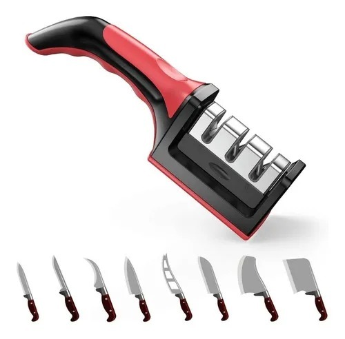 Afilador De Cuchillos 3-1 Con Mango Ergo